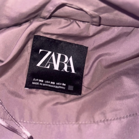 Zara Water Repellent Hooded Jacket Mauve - Picture 12 of 13
